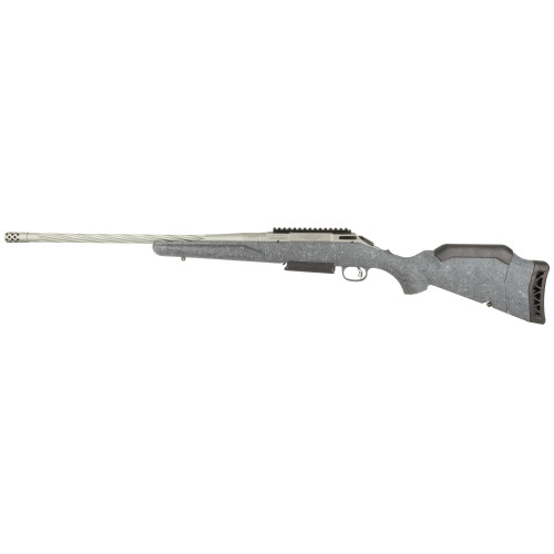 Ruger American Gen II Bolt Action Rifle 6.5 PRC 20" Fluted Gun Metal Gray Threaded Barrel Gun Metal Gray Frame Gray Raised Comb Stock - Image 1
