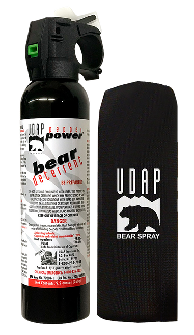 Udap 15CP Magnum Bear Spray 9.2 oz with Chest Holster