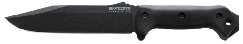 KA-BAR BK7 Becker Combat Utility Fixed Blade Knife 7" Clip Point 1095 Cro-Van Black Powder Coat Blade Zytel Handle Black