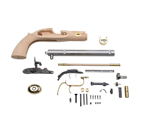 Traditions KPC50902 Trapper Pistol Kit 50 Caliber Flintlock 9.75" Barrel Blued Octagon Barrel Unfinished Wood Grip