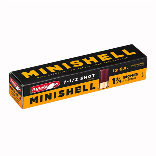 Aguila Ammunition Minishell 12 Gauge 1-3/4" #7.5 Shot 5/8 oz Box of 20