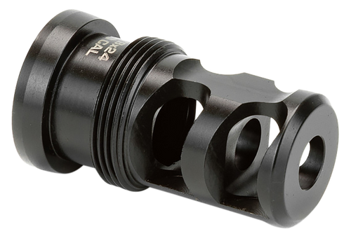Griffin Armament Paladin 2-Port Taper Mount Muzzle Brake 5/8"-24 Thread 30 Cal Stainless Steel Black