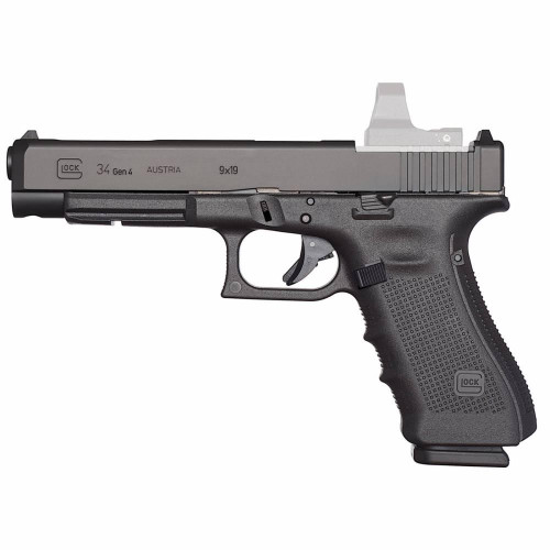 Glock G34 Gen 4 MOS 9mm Luger Pistol 5.31" Barrel 17+1 Round Black