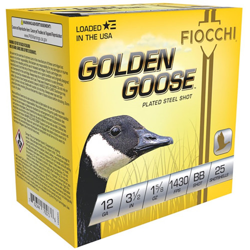 Fiocchi Golden Goose 12 Gauge Ammo 3.5" 1-5/8 oz #BB Box of 25