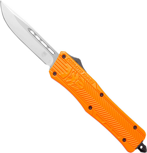 Cobratec CTK1 OTF Knife, 3" Drop Point Blade, Orange