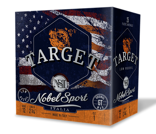 Nobelsport ANSLR18 Target Low Recoil 12 Gauge 2.75" 1 oz 8 Shot Box of 250