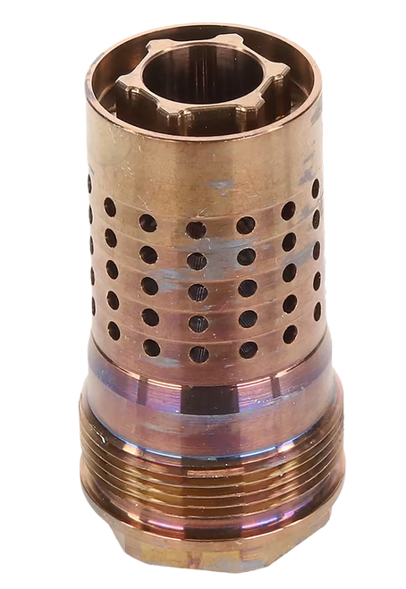 Q CB-9/16-24 Muzzle Brake 9/16-24 Stainless Steel