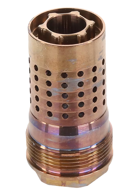 Q CB-9/16-24 Muzzle Brake 9/16-24 Stainless Steel