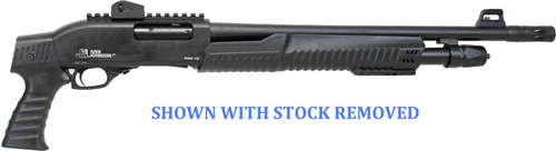 Iver Johnson Pump 12 Gauge Shotgun 18" Blued Barrel Black Pistol Grip
