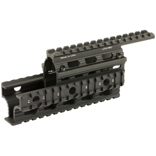 Leapers UTG Picatinny Quad-Rail Mount Handguard Romanian AK-47 Matte