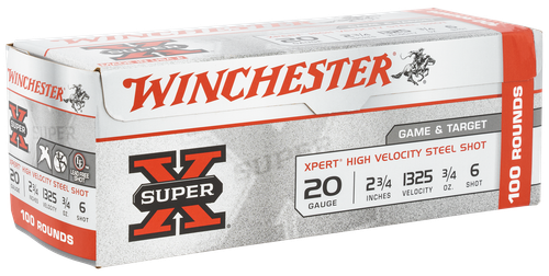 Winchester Xpert Game/Target 20 Gauge Ammo 2-3/4" 3/4 oz Steel Shot