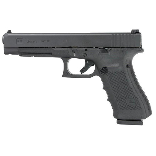 Glock G34 Gen 4 9mm Luger Pistol 5.32" Barrel 17+1 Round Black