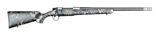 Christensen Arms Ridgeline FFT Bolt Action Rifle 7mm PRC 22" Carbon Fiber Threaded Barrel Burnt Bronze Cerakote Frame Green and Black/Tan Field Stock