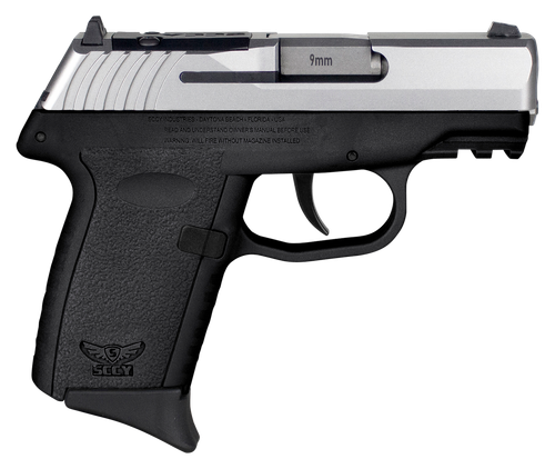 SCCY CPX-2 RDR 9mm Luger Pistol 3.1" Barrel 10+1 Round Stainless Slide Black Frame