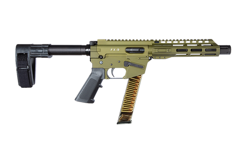Freedom Ordnance FX9P 9mm Pistol 8" Barrel OD Green