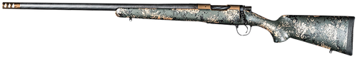 Christensen Arms Ridgeline FFT Bolt Action Rifle 6.5 PRC 20" Left Hand Carbon Fiber Threaded Barrel Burnt Bronze Cerakote Frame Green and Black/Tan Field Stock