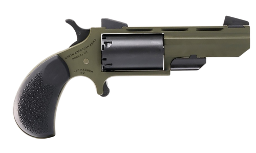 North American Arms Huntsman 22 WMR Revolver 2" Barrel OD Green/Black Frame 5 Rounds