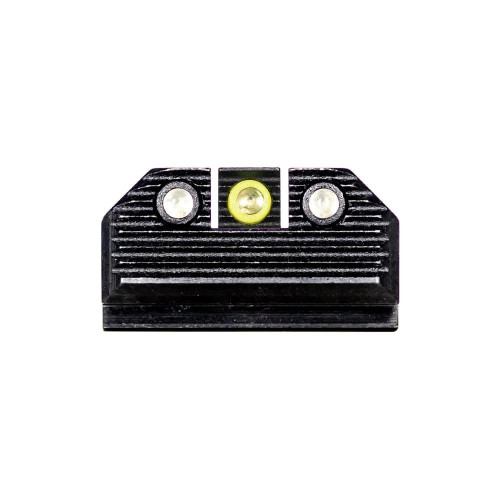 Night Fision Stealth Night Sight Set for Springfield Hellcat Yellow Front Tritium Black Rear