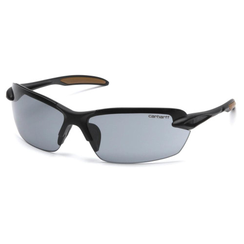 Pyramex Spokane Shooting Glasses Black Frame Grey Lens