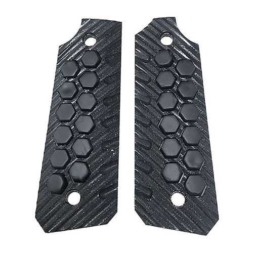 Tandemkross Hivebrid G10 Panel Grips for Ruger MKIV 22/45 Black