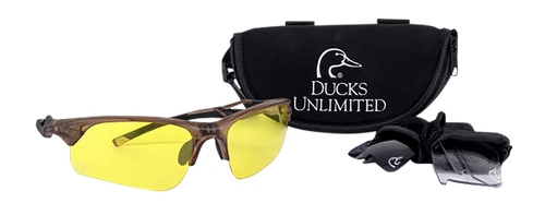 Ducks Unlimited Shooting Glasses Kit Clear Smoke Amber Lenses