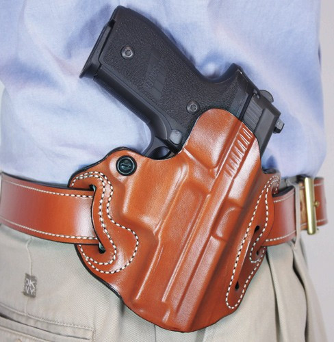 DeSantis Speed Scabbard Holster Springfield XDM 3.8 Tan Leather