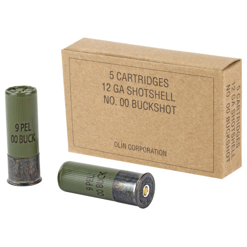 Winchester 12 Gauge 2 3/4 Inch 00 Buck 9 Pellet Ammo Box of 50 - Image 1