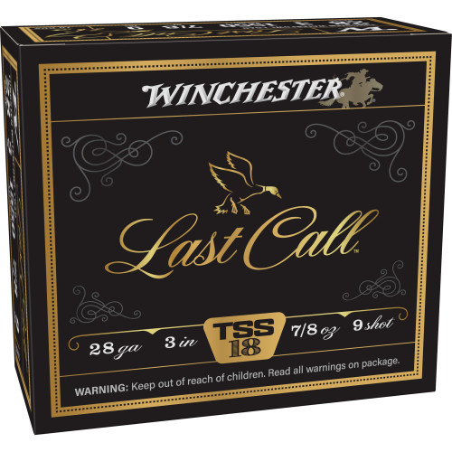 Winchester Last Call TSS 28 Gauge Ammo 3" #9 Tungsten Shot 7/8 oz Box of 10 - Image 1