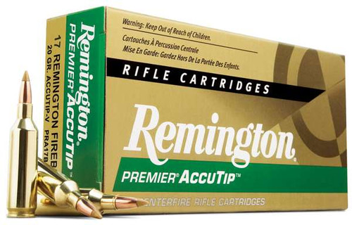 Remington Ammunition Premier Accutip 22-250 Rem 50 gr AccuTip-V Boat Tail 20 Bx
