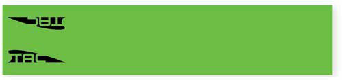4.675" GREEN 13 PACKTAC VANES STANDARD ARROW WRAP