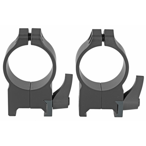 Warne Maxima QD Weaver 30mm Scope Rings Matte Black High - Image 1