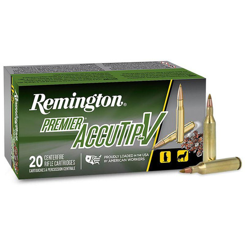 Remington Premier Varmint 17 Remington Ammo 20 Grain Remington AccuTip Polymer Tip Box of 20