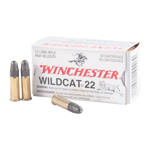 Winchester 22 Long Rifle Ammo 40 Grain Lead Round Nose Box of 50