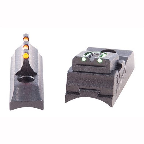 Williams Fire Sight Set Traditions Lightning Fire, Buckhunter, Timberridge, and Cabela's Private Label Aluminum BLack Fiber Optic Green