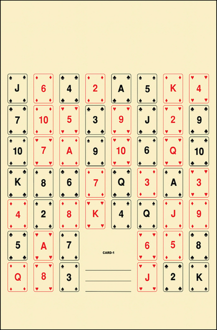 Action Target CARD1100 Playing Card Target 22.5 x 24 Inches