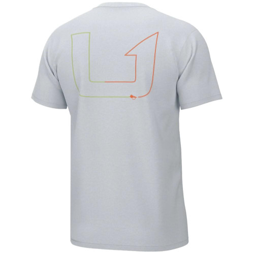 Huk Men's Fly Line Short Sleeve Shirt White M