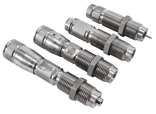 Lyman Stainless Pro 380 ACP Sizing, Neck Expanding, Bullet Seating, Taper Crimp 4 Die Set