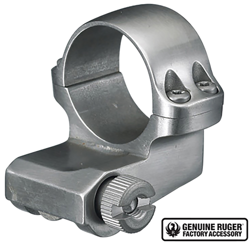 Ruger 1" Extended Front Scope Ring 4KO Silver Medium