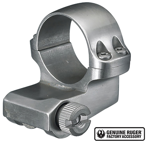 Ruger 4KO Offset 1" Scope Ring Silver Medium