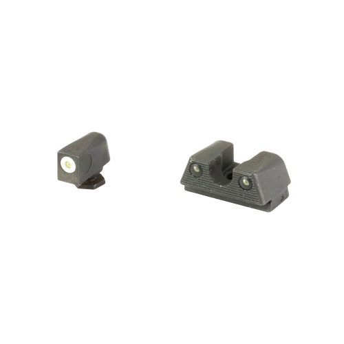 TRUGLO Tritium X Sight for Glock 42, 43 Tritium Green with White Front Dot Outline