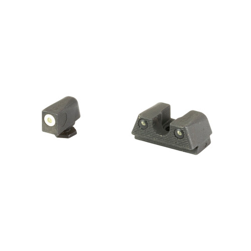 TRUGLO Tritium X Sight for Glock 42, 43 Tritium Green with White Front Dot Outline