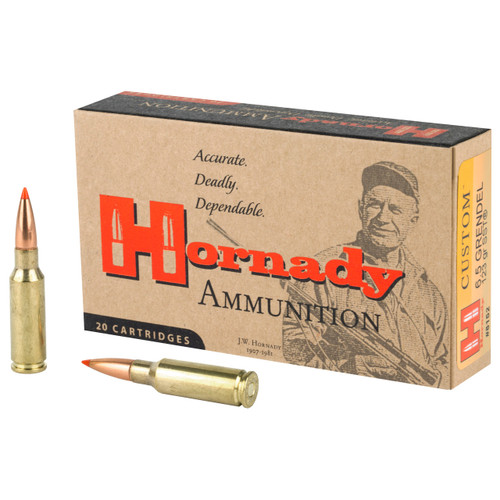 Hornady Custom 6.5 Grendel Ammo 123 Grain SST Box of 20