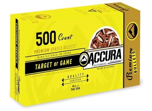 Accura Bullets .40 Caliber Ammo 165 Grain Hollow Point 500 Count