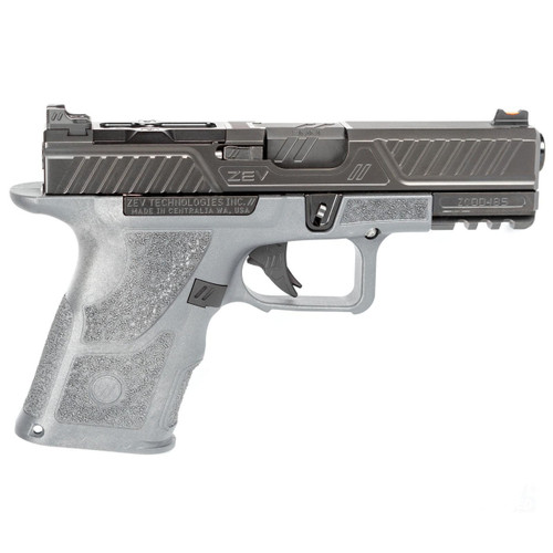Zev Technologies OZ9C Combat Pistol 9mm Luger 15+1 Round 4" Barrel Black Slide Grey Grip