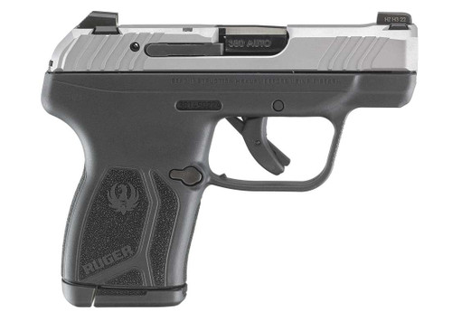 Ruger LCP Max .380 Auto Pistol 2.8" Barrel 10+1 Round Matte Stainless Slide Black Polymer Grip