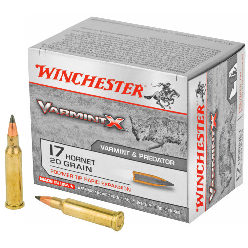 Winchester Varmint-X .17 Hornet Ammo 20 Grain Box of 20 - Image 1