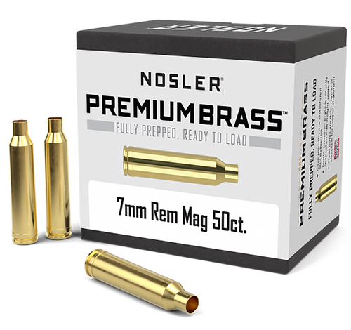 Nosler Custom 7mm Remington Magnum Brass Box of 50