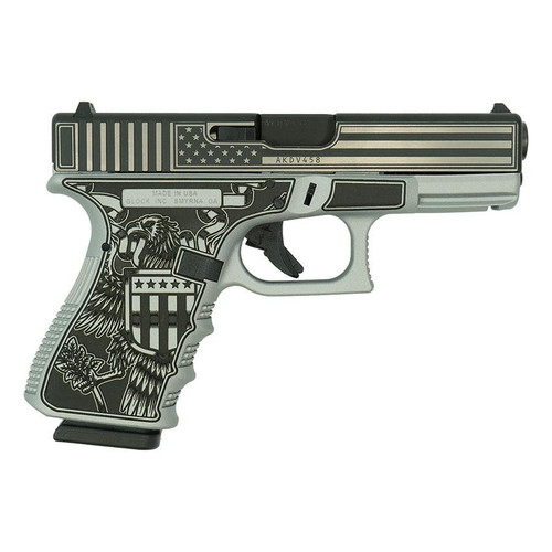 Glock 19 Gen 3 9mm Luger Pistol 4" Barrel 15+1 Round Custom Trump 2024 Take America Back Finish