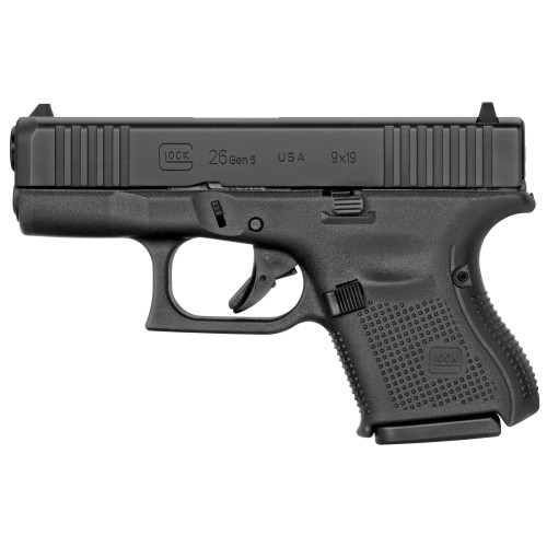 Glock 26 Gen 5 Subcompact Handgun 9mm Luger 10/rd Magazines(3) 3.43" Barrel Black USA REFURBISHED