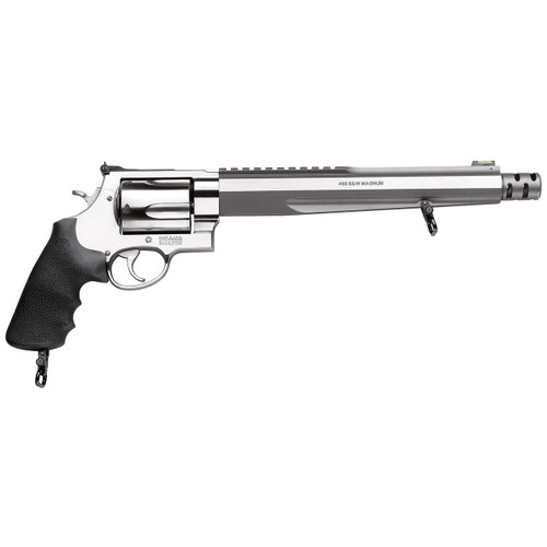 Smith & Wesson Performance Center Model 460XVR 460 S&W Magnum Revolver 10.5" Stainless Barrel 5 Round Black Grip Compensated